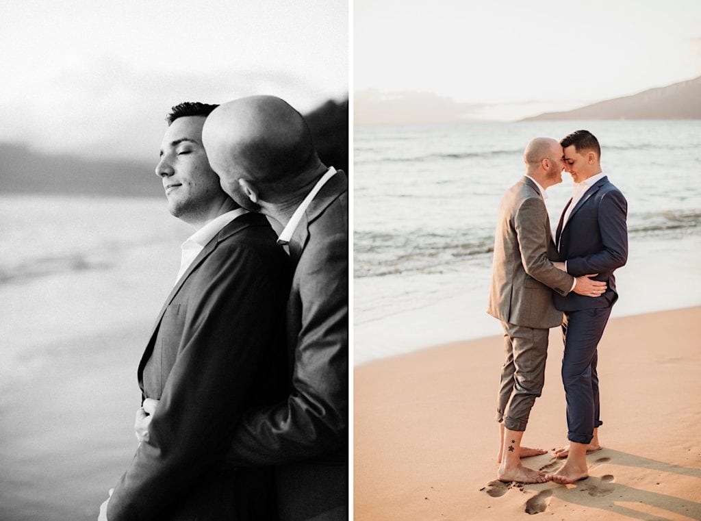 Maui LGBTQ Wedding in Kihei Wailea couple married on the beach