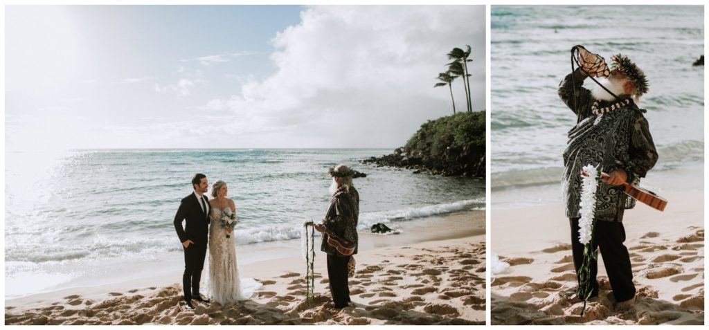 Top Wedding Venues Maui beach wedding couple standing on beach