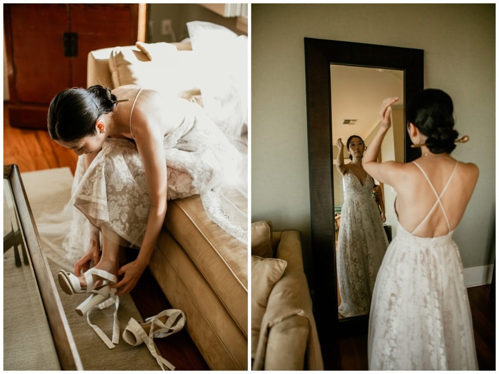 Olowalu Wedding Elopement Photographer picture of bride getting ready